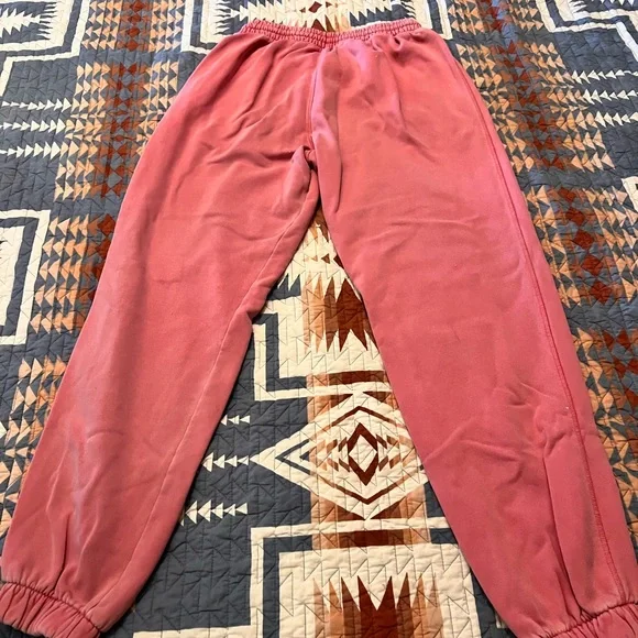 Adidas Pink Fleece Jogger Sweatpants - Picture 8 of 10